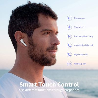 Bluetooth 5.0 Earbud Nirkabel Headphone Stereo TWS Tahan Air Di Telinga