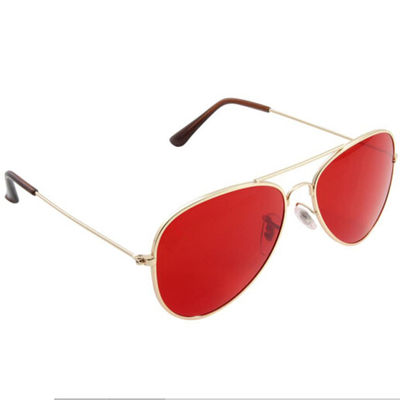 Hony Metal Frame Kacamata Merah Hijau Terapi Visi CE Rosh EN71