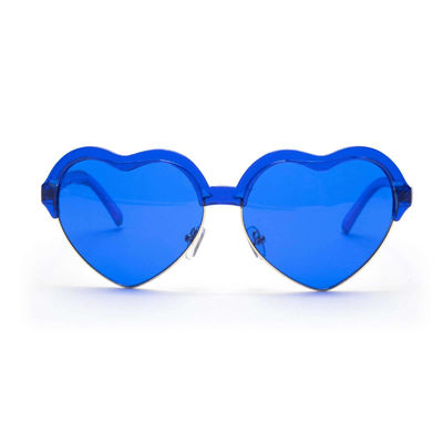 Bingkai Hati Kacamata Terapi Cahaya Biru Kacamata Bingkai Logam Dengan Tint