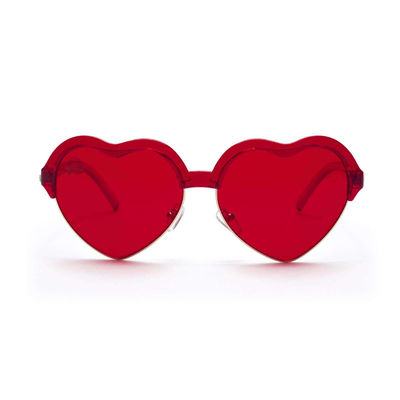 130 * 60 * 50mm Heart Frame Mood Boosting Kacamata Terapi Warna Merah