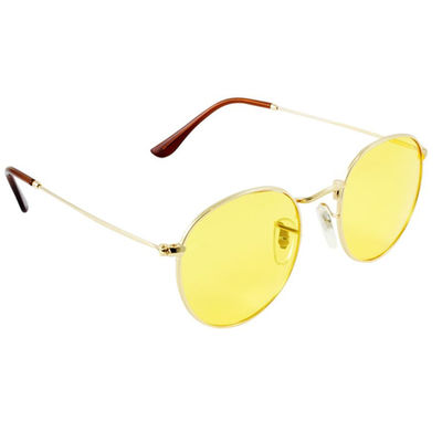 Kacamata Terapi Warna Lensa Berwarna Chakra Suasana Hati Terapi Cahaya Kacamata Chromotherapy Bulat Kacamata Matahari Super Retro