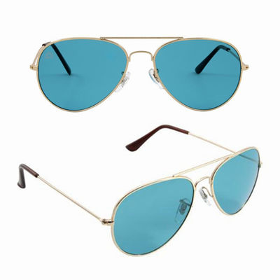 Kacamata Aviator Untuk Wanita Klasik Kacamata Matahari Kebesaran UV400 Perlindungan Mood Relax Therapy Sunglasses