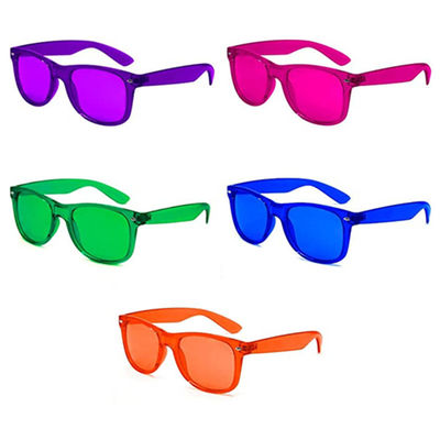 Terapi Cahaya Kacamata Warna Perlengkapan Mendukung Pesta Kacamata Unisex Kacamata Santai