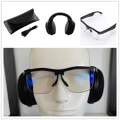 185x75x50mm Music Smart Sunglasses Spectacles Pengisian Kasus Portabel Lembut