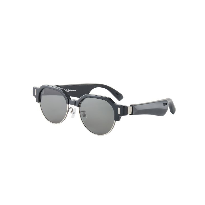 Sentuh 110mAh Smart Audio Black Sunglasses Dengan Speaker Bluetooth Lensa Nilon