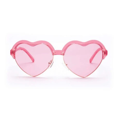 Kacamata Wanita Mewah Kacamata Wanita Kacamata Hati Permen Warna Bingkai Besar Dalam Kacamata Matahari